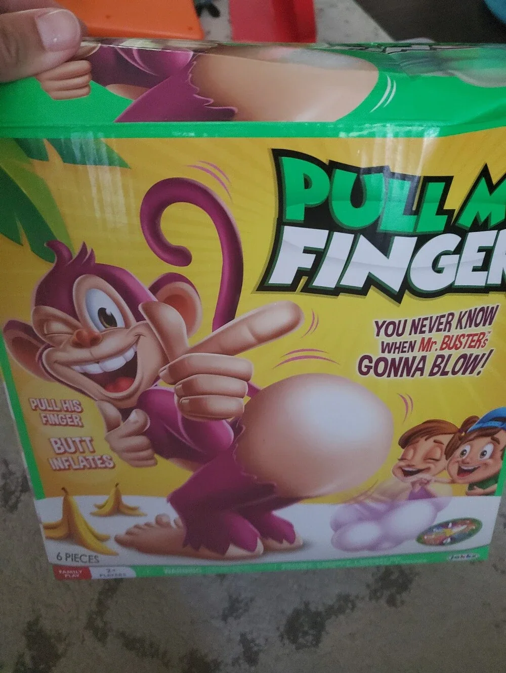 Pull My Finger Inflating Butt Game - Purple